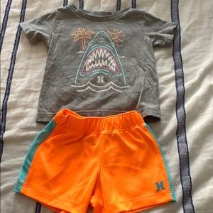 Hurley baby boy set 12 months